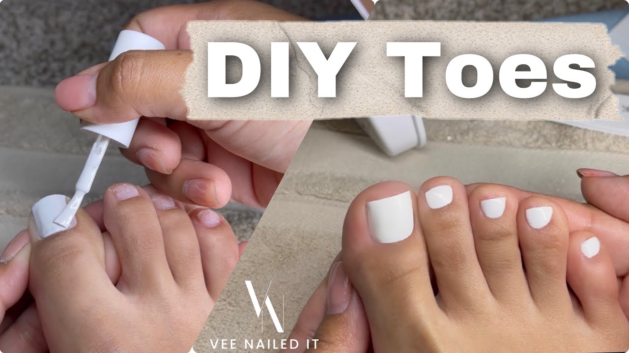 Gel Polish Toes At Home | Diy Dry Pedicure - Youtube