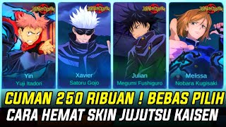 DI JAMIN DAPET SKIN JUJUTSU KAISEN BEBAS PILIH CUMAN 250 RIBUAN PAKE CARA INI !! MURAH BANGET MLBB