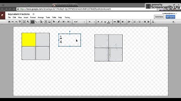 How to use Google Drawing to model fractions