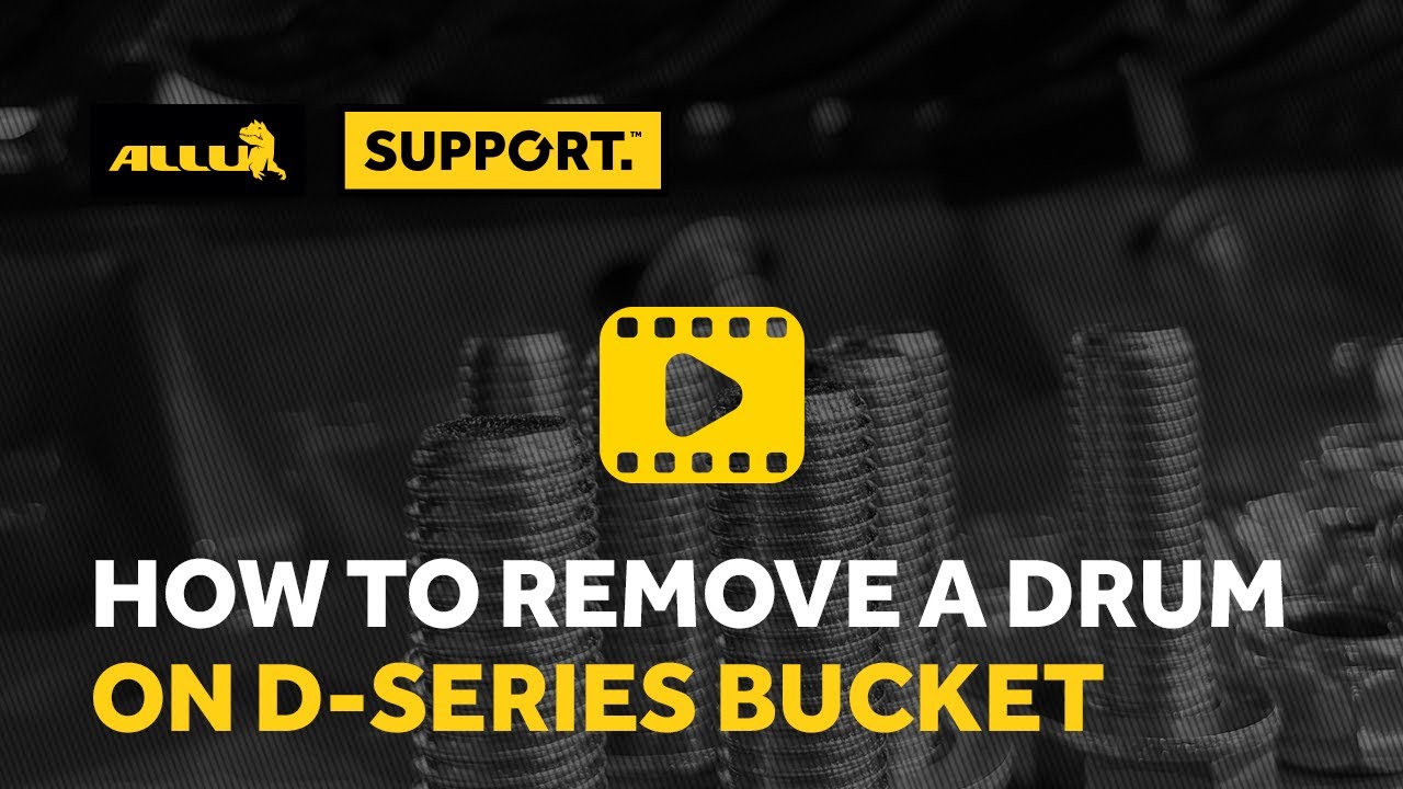 How to remove a drum on D-Series - ALLU Support Series