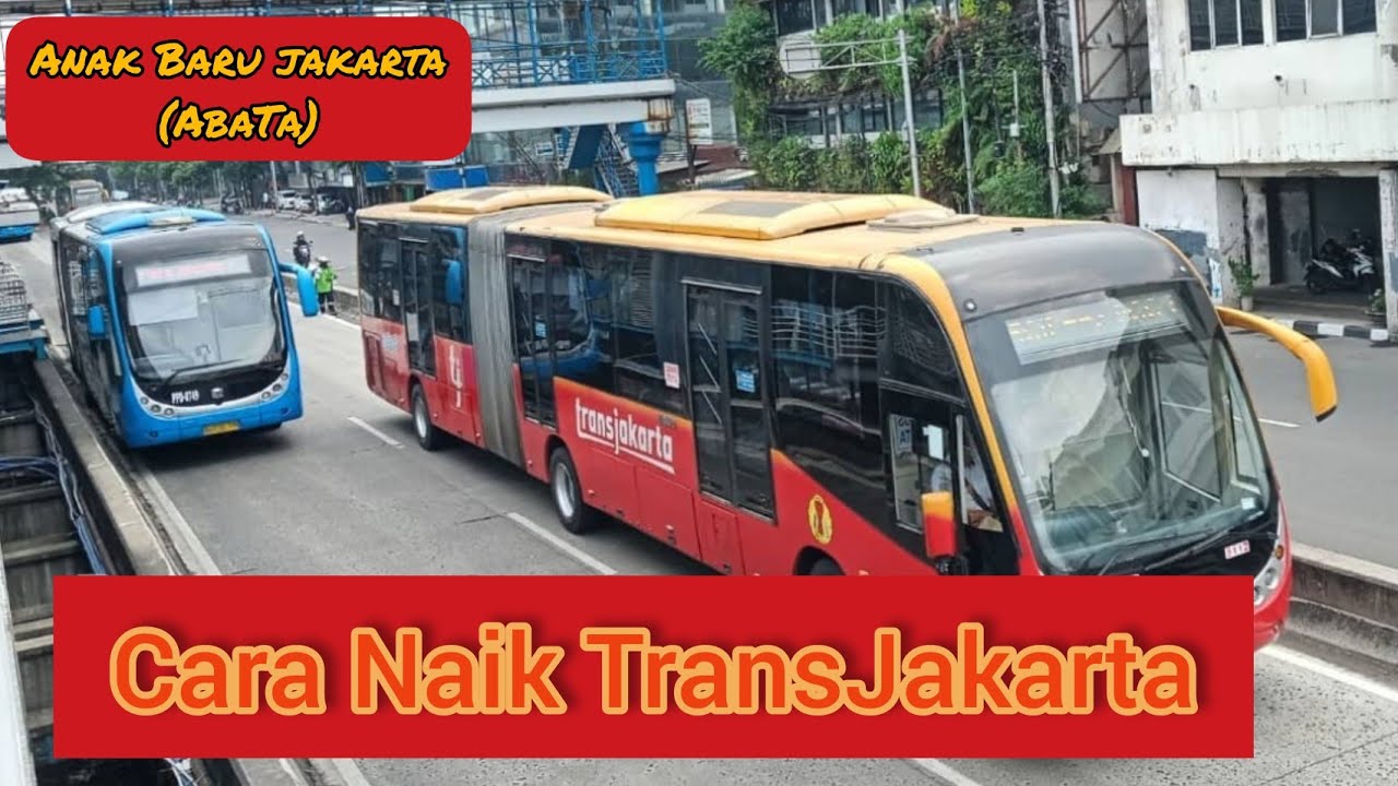 Cara naik bus Transjakarta bagi pemula - YouTube