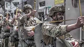 Jumping Out Of Planes: US Army Paratroopers Jump Exercise