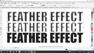 Corel Draw Tips & Tricks Blur FEATHER effect