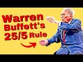 Simplifying Life with Warren Buffett's 25-5 Rule