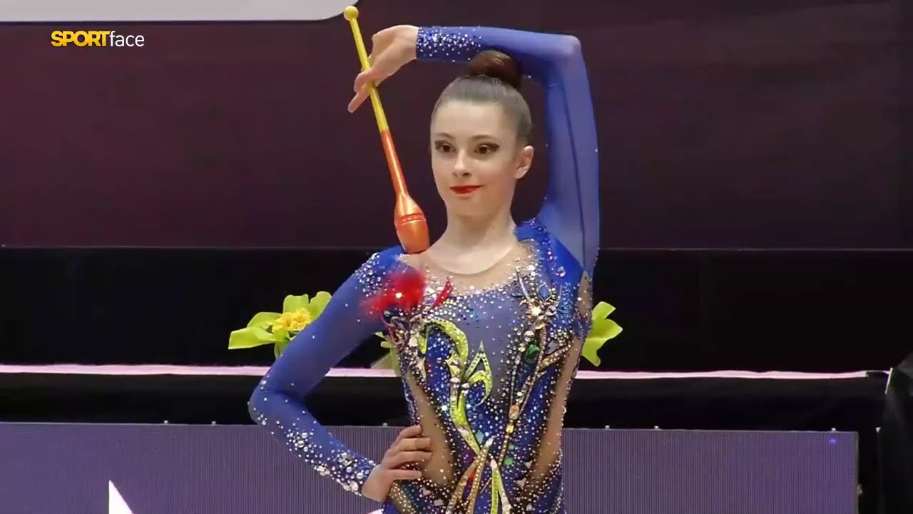 Lada Pusch GER New Clubs (28.833) 2025 Serie A1 Italian Club Championship #rhythmicgymnastics