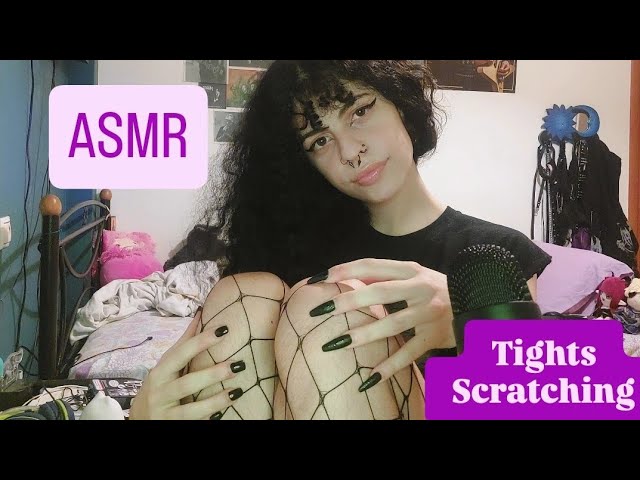 ASMR Fishnet Tights and Fabric Scratching (custom video)
