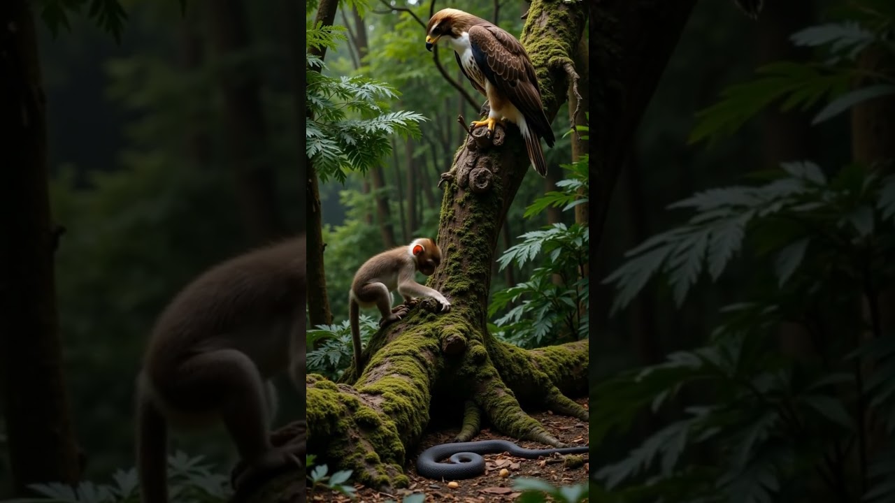 Baby Monkey’s Close Call — Nature’s Tense Moment Caught on Camera! 