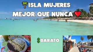 ISLA MUJERES Vamos A La Mejor Playa😍Comiendo Barato🌴El Centro Y  Mas🔴JULIO 2023