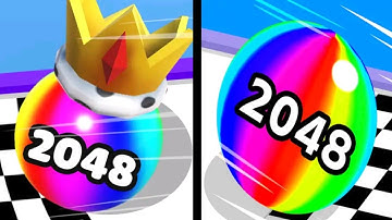 Ball Run 2048 VS Ball Merge MAX ALL LEVEL Satisfying ASMR Android/iOS Gameplay EP01