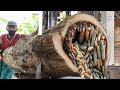 The Dangerous And Terrifying Process Of Producing Teak Wood Blocks The Dangerous And Terrifying Process Of Producing Teak Wood Blocks