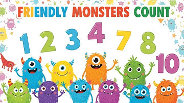 Counting with the Friendly Monsters | Fun Numbers 1–10 Song for Kids | Animagic Studio