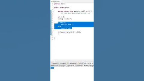 What is Ternary operator