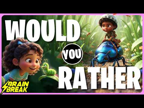 Spring Would You Rather Spring Brain Break for Kids Freeze Dance Just Dance This or That