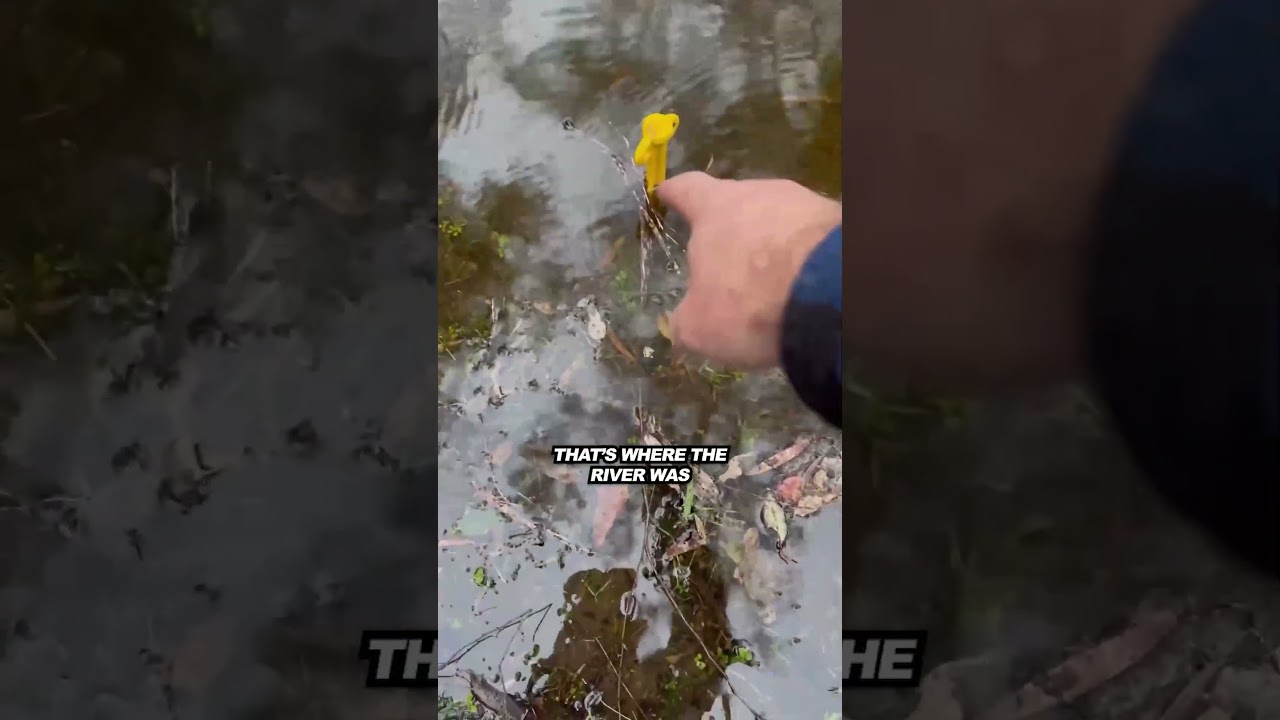 Camping next to a river might not be the best idea!