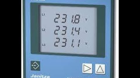Janitza UMG503 modbus test