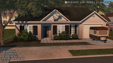 REALISTIC FAMILY LOW MIDDLE -INCOME HOME│ The Sims 4│THE EXIST SAVE FILE