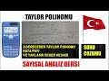 Trigonometrik İfadelerin Taylor Serisi Polinomunu Bulma SAYISAL ANALİZ DERSLERİ TÜRKÇE