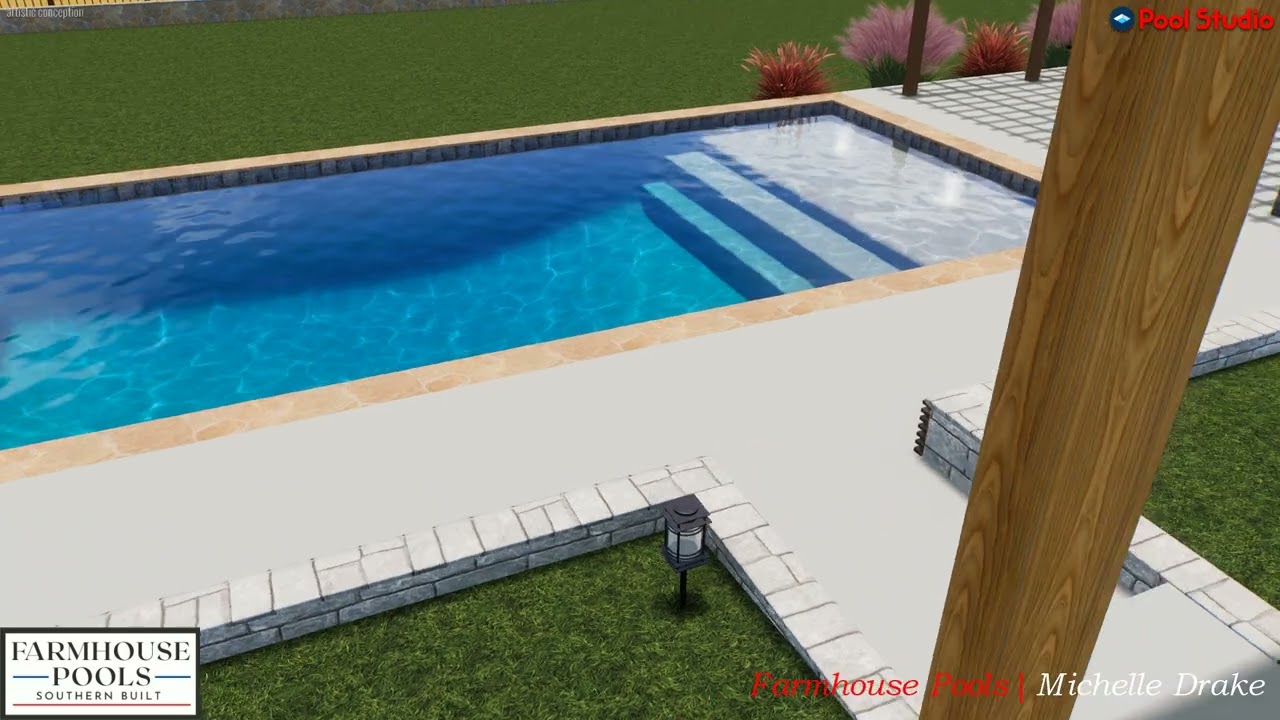 Pool and area to entertain while watching the horses _MC41AZ