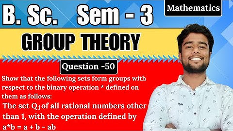 Show that the set Q1 of all rational number other than 1 with the operation defined a*b = a+b-ab is