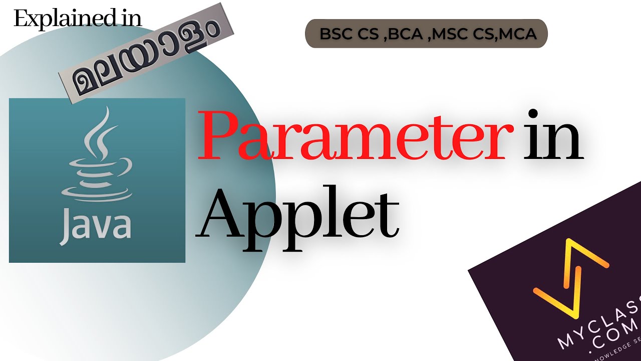 Parameter in Applet %JAVA% - YouTube