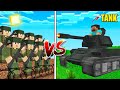 Minecraft 1000 soldiers vs 50 tanks