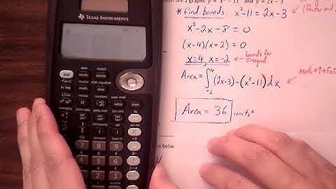 Calculus 7.1 Notes - Area between Curves (part 1)