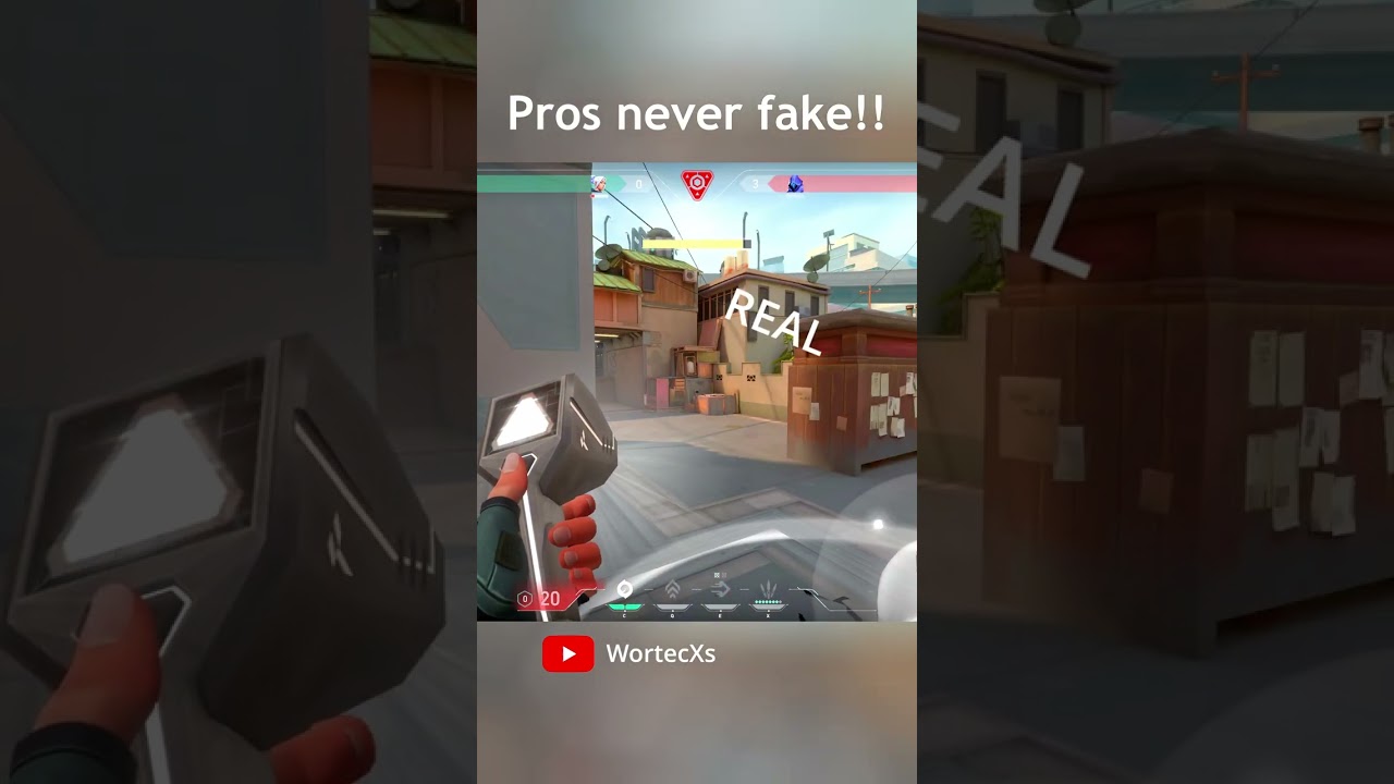 ''Pros never fake!'' 
