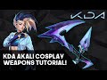 Kda akalis kama and kunai cosplay weapons tutorial