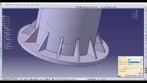 CATIA V5 Tutorial-9 Stiffener and Circular Pattern