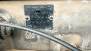 Isuzu trooper chassis and engine number location