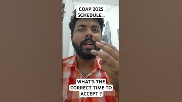 COAP 2025 Schedule : What