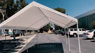 How to setup your carport by Domain® Shelters