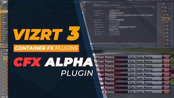 Vizrt 3 Container FX Alpha Plugin Tutorial