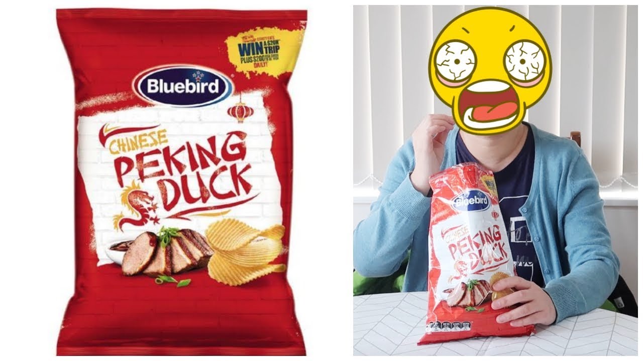 【Unbox Taste Test 】Peking Duck Flavoured Potato Chips ~~~ - YouTube