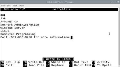 Linux Displaying File Contents Searching Files with egrep Using the vi Editor