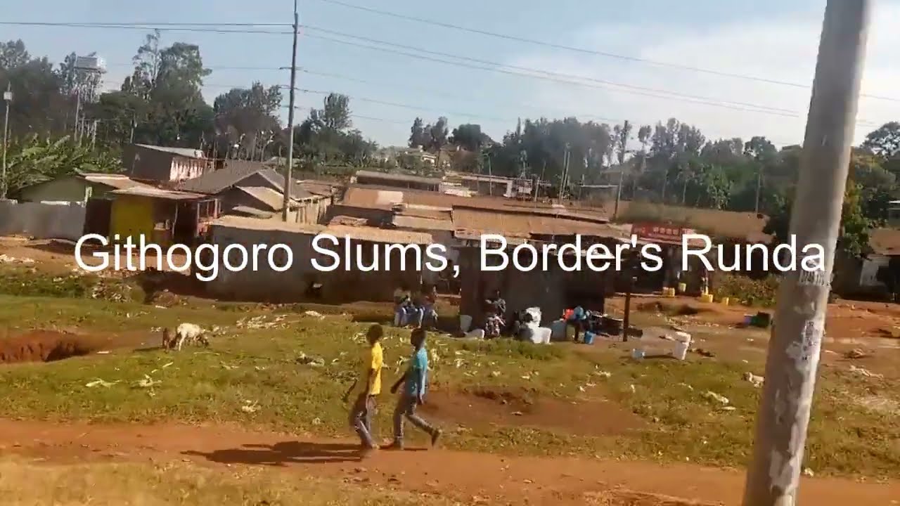 Githogoro Slums, Neighbouring the Rich Suburb of Runda, Nairobi, Kenya