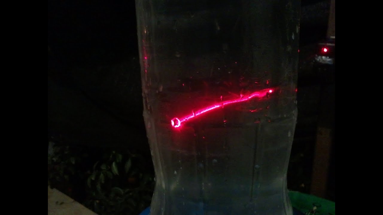 The trick of laser and water YouTube