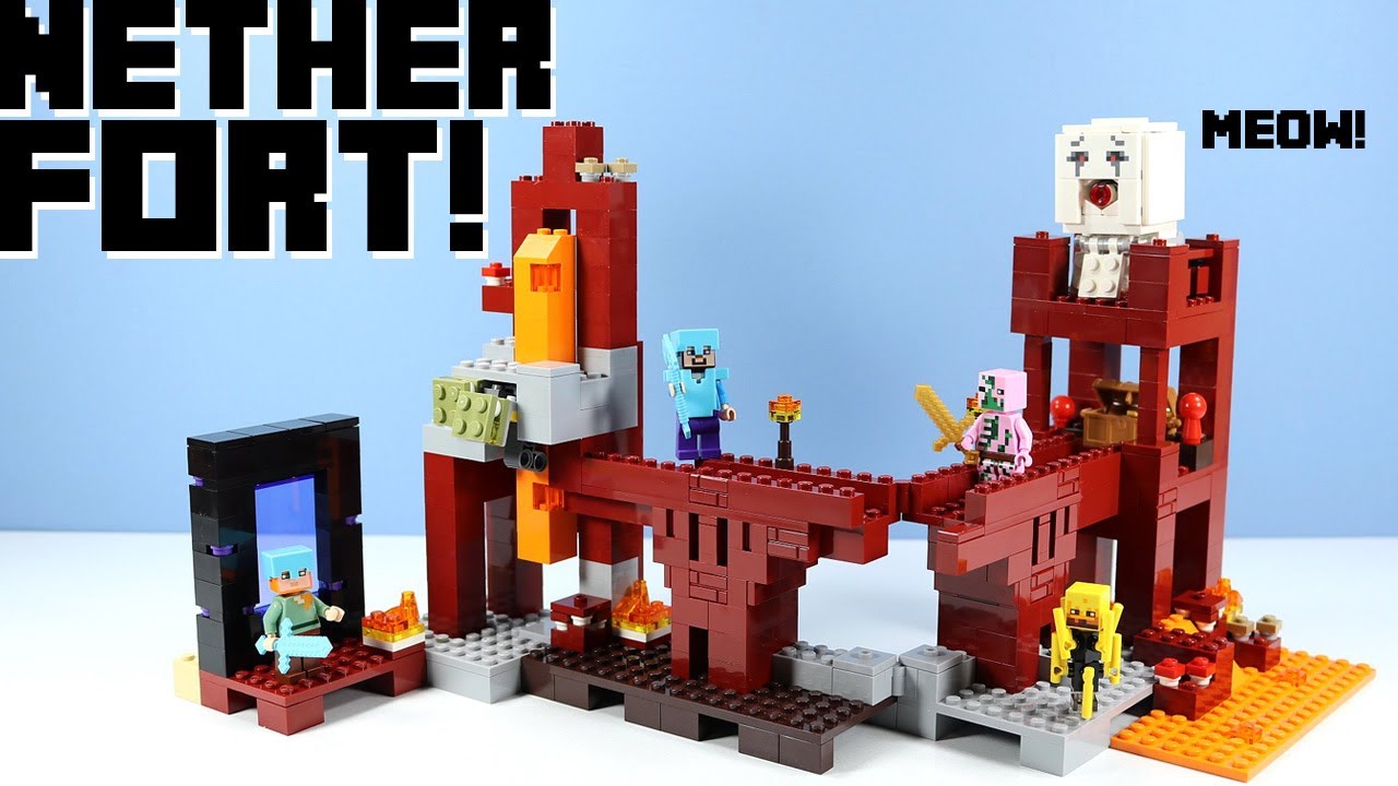 LEGO Minecraft The Nether Fortress 21122 with Ghast! 