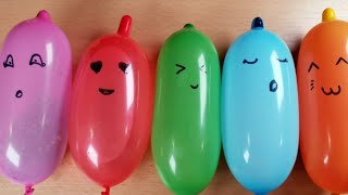 Como hacer fluffy slime//making slime with funny ballons