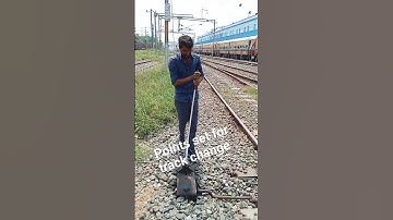 ##@indian railway points set for track change