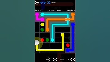 Flow Free Bridges Challenge Pack 8x8 Level 36 Walkthrough