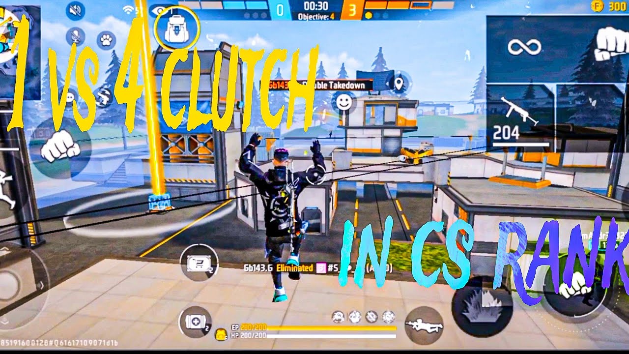 cs ranked 1 vs 4 clutch grandmaster gameplay | cs ranked push kaise ...