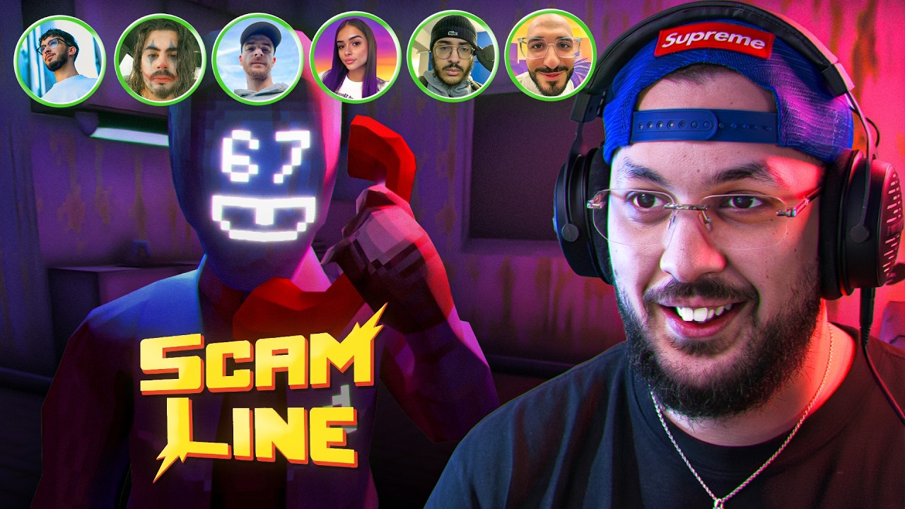 Ce jeu est vraiment trop drôle 😂 (Scam Line) ft Aenot, Samia, Fana, Furax, Mowraa & Kada