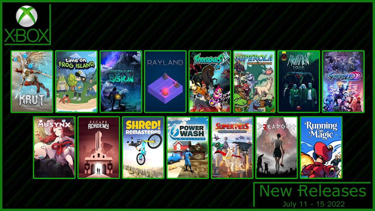 Xbox New Releases for July 11 to July 15 2022 YouTube