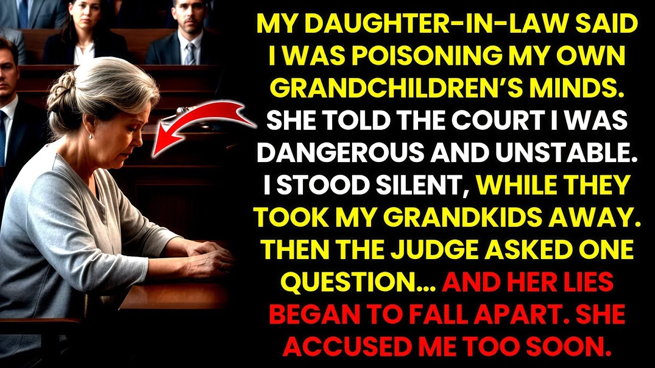 My Daughter-in-Law Accused Me of Poisoning My Grandkids’ Minds. The Courtroom Truth Shocked Everyone