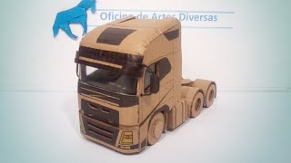 Como fazer um volvo fh de papelão