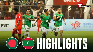 Thumbnail for Highlights | Bangladesh vs Maldives | 🇧🇩 2- 1 🇲🇻 | World Cup Qualifiers | T Sports
