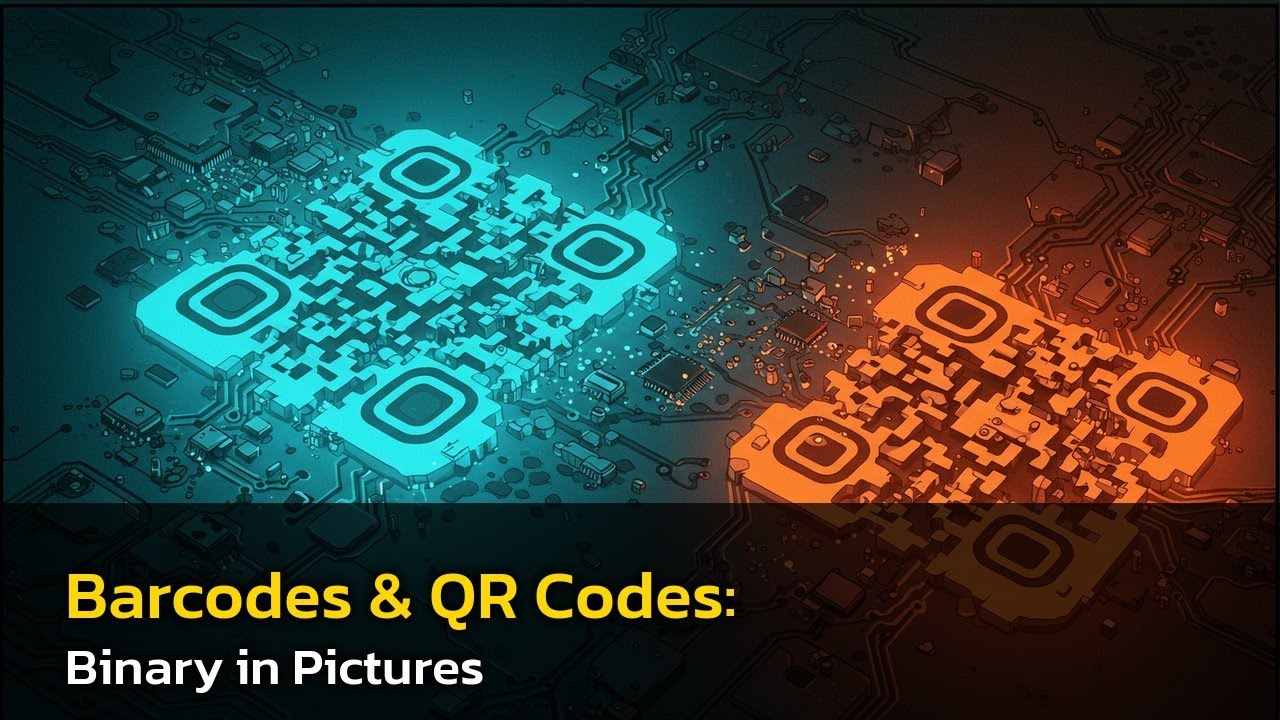 Barcodes & QR Codes: Binary in Pictures - YouTube
