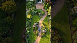 Creative Pebble Flower Garden Path | Small Backyard Landscaping Idea #gardeninspiration #backyard