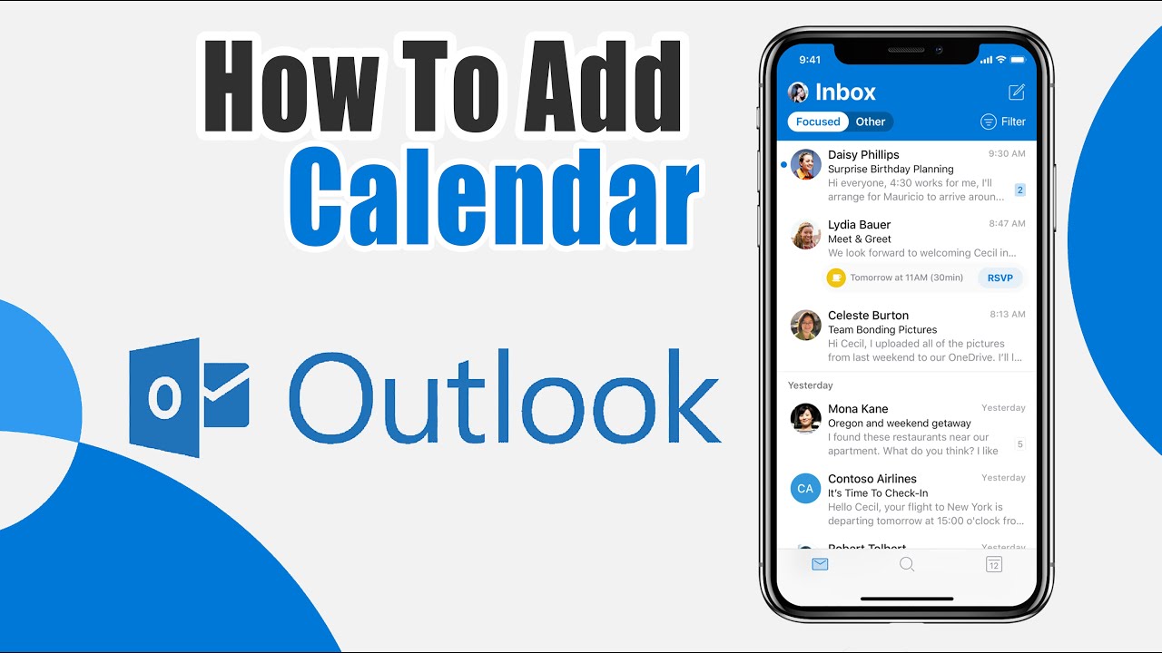 how-to-add-outlook-calendar-to-iphone-sync-outlook-calendar-youtube